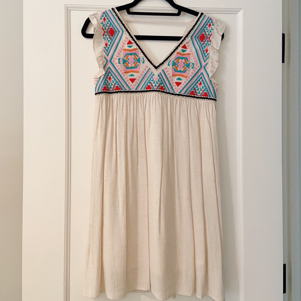 The Impeccable Pig Aztec Ruffle Dress